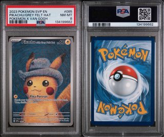 Pokemon Pikachu Grey Felt Hat Van Gogh SVP EN 085
