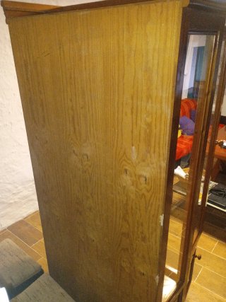 Mueble Vitrina Madera Cristal
