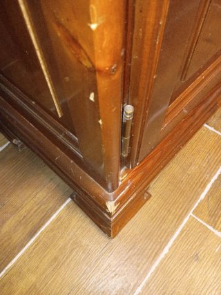 Mueble Vitrina Madera Cristal