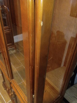 Mueble Vitrina Madera Cristal