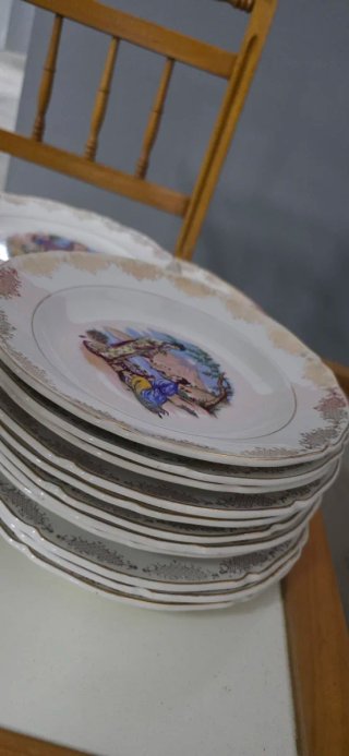 Lote Vajilla Vintage Japonesa Oriental