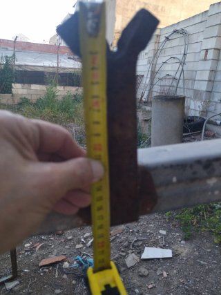Soporte cancela colgante galvanizado 6 metros