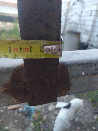 Soporte cancela colgante galvanizado 6 metros