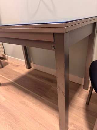 Mesa Cocina Vidrio Templado extensible