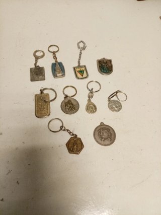 10 Llaveros Antiguos Colección