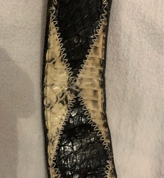 Cintura Uomo Vera Pelle Pitone