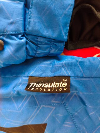 Chaqueta de nieve azul
