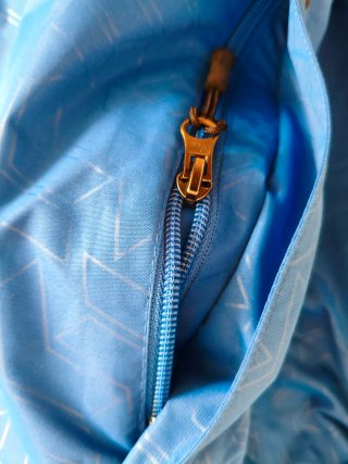 Chaqueta de nieve azul
