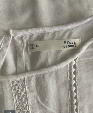 Blusa Sfera Blanca Talla L