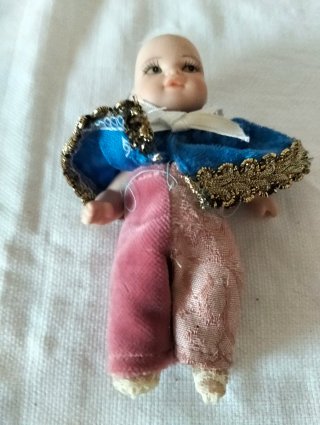 Coppia bamboline vintage porcellana bisquit