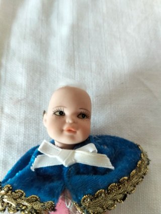 Coppia bamboline vintage porcellana bisquit