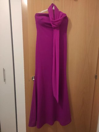 Vestido largo fiesta VOGPIN rosa
