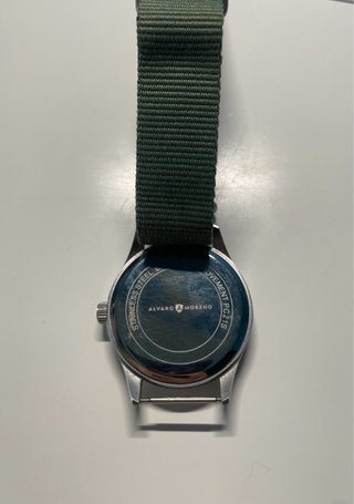 Reloj Alvaro Moreno Verde y Plateado