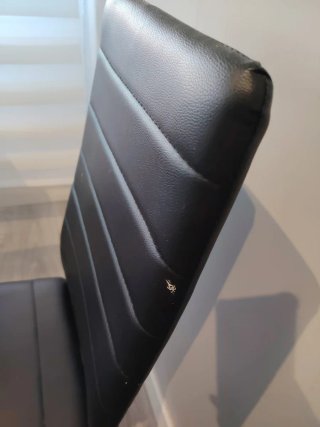 Mesa comedor negra cristal 4 sillas