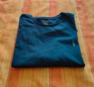 Polo Ralph Lauren Camiseta Azul Jaspeado Talla L