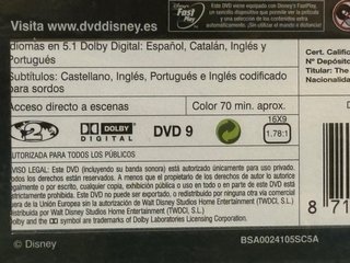 Confezione 3 DVD La Sirenita (Spagnolo) tutti Nuovi