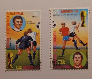 1,75€ los 5 Sellos cromos Munich 74 Copa del Mund