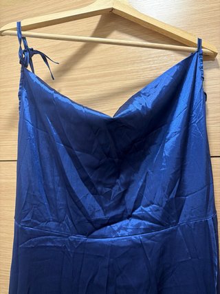Vestido largo fiesta azul