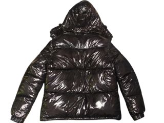 Chaqueta Moncler Negra Brillante