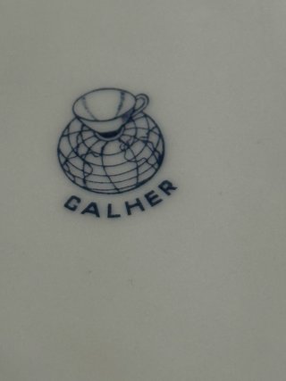 Bombonera/Galletero Porcelana Calher