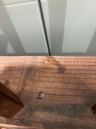 Botellero de madera rústico