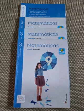 Libros texto Matemáticas 3° Primaria. Ed. Santilla