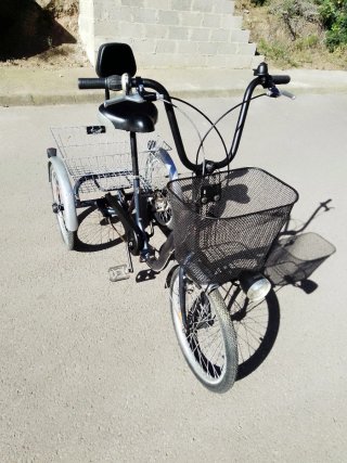 Triciclo Monty con cestas