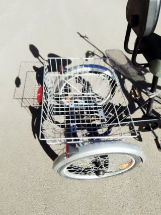 Triciclo Monty con cestas