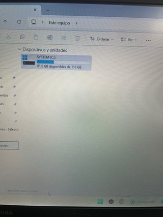 Portátil Toshiba i5 8GB RAM con Cargador