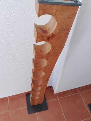 Botellero Vintage Madera y Metal
