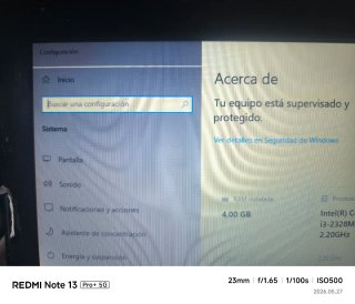 Portátil Lenovo i3 para piezas