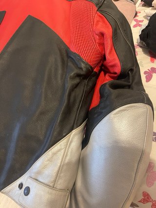 Chaqueta Alpinestars Moto Deportiva Roja/Plata