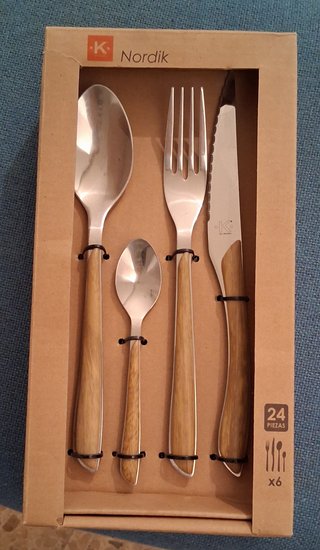 Cubertería Nordik 24 piezas