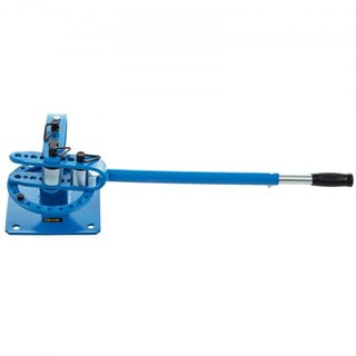 YP-9 Dobladora Manual, Dobladora de Barra Redonda Cuadrada de Metal Sólido con 7 Matrices de Doblado, Herramienta de Doblado de Barra de Metal para Sitio de Construcción y Reparación de Autos