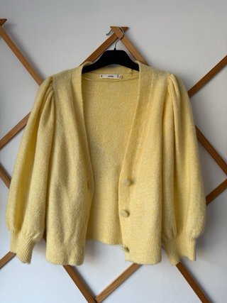 Chaqueta punto Mango amarilla Talla S