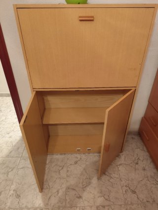 Mueble armario escritorio madera