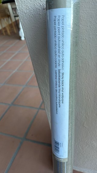 Papel Pintado Autoadhesivo Dorado y Plata