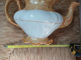 Tetera/Cafetera Antigua Pickman Porcelana Dorada