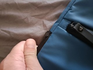 Mochila Vogart azul y negra,laptop backpack camper