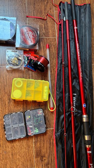 Equipo de pesca surfcasting
