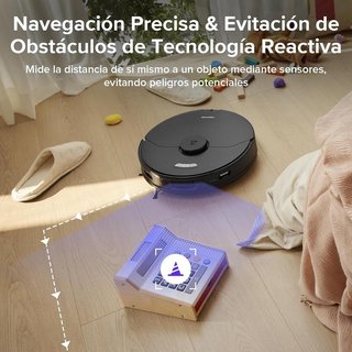 Roborock S7 MAX Ultra Robot Aspirador 5500 Pa NEGRO REACONDICIONADO, señales de uso