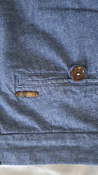 Pantalón corto azul jaspeado Cortefiel