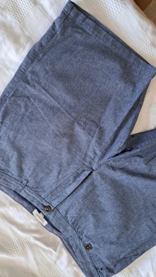 Pantalón corto azul jaspeado Cortefiel
