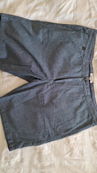 Pantalón corto azul jaspeado Cortefiel