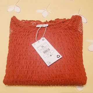 Camiseta XL smock fruncida