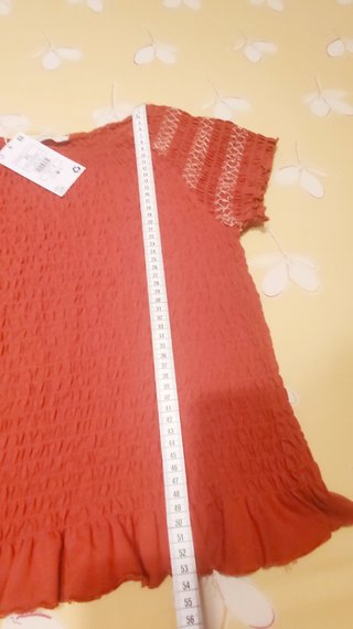 Camiseta XL smock fruncida