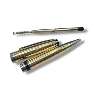 BOLIGRAFO MONTBLANC ROLLERBALL DORADO Y PLATEADO
