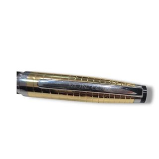 BOLIGRAFO MONTBLANC ROLLERBALL DORADO Y PLATEADO