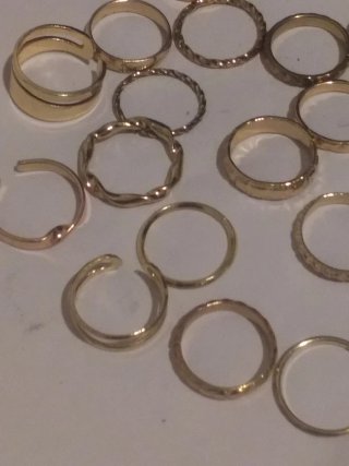 Anillos Acero/Oro 18k Hipoalergénico varias tallas