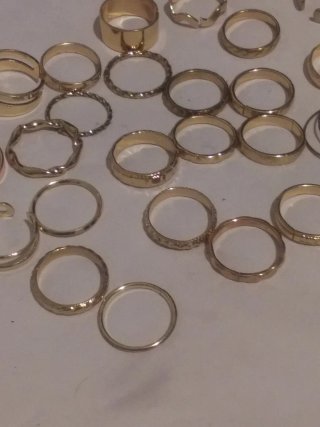 Anillos Acero/Oro 18k Hipoalergénico varias tallas